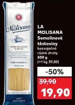 Kaufland LA MOLISANA Semolinové těstoviny nabídka