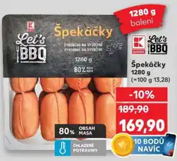 Kaufland ŠPEKÁČKY nabídka