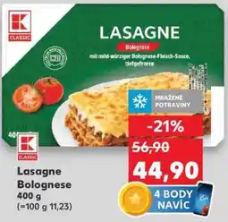 Kaufland Lasagne bolognese nabídka