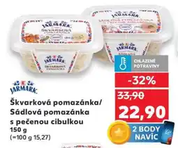 Kaufland Škvarková pomazánka / Sádlová pomazánka s pečenou cibulkou nabídka