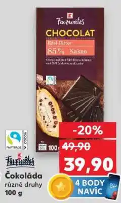 Kaufland Čokoláda různé druhy 100 g nabídka