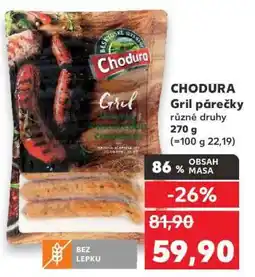 Kaufland Chodura Gril Párečky nabídka