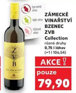 Kaufland Zámecké vinařství Bzenec ZVB Collection nabídka