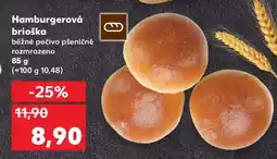 Kaufland Hamburgerová brioška nabídka