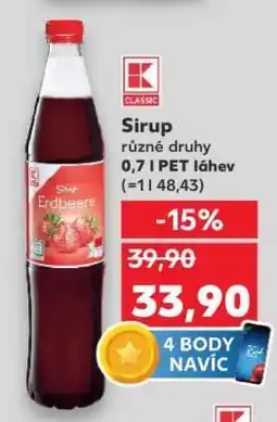 Kaufland Sirup nabídka