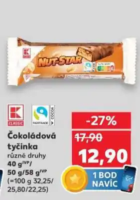 Kaufland Čokoládová tyčinka nabídka