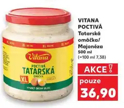 Kaufland VITANA Poctivá tatarská omáčka/ majonéza nabídka