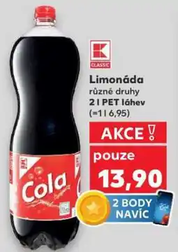 Kaufland Limonáda různé druhy nabídka