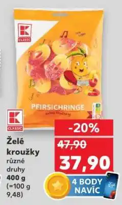 Kaufland Želé kroužky nabídka
