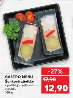 Kaufland GASTRO-MENU Šunkové závitky nabídka