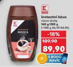 Kaufland Instantní káva nabídka