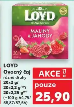 Kaufland LOYD Ovocný čaj nabídka