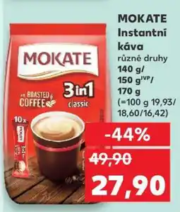 Kaufland MOKATE Instantní káva nabídka