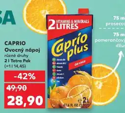 Kaufland CAPRIO Ovocný nápoj nabídka