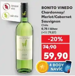 Kaufland BONITO VINEDO Chardonnay/Merlot/Cabernet Sauvignon nabídka