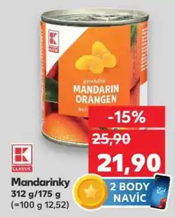 Kaufland Mandarinky nabídka