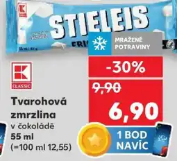 Kaufland Tvarohová zmrzlina v čokoládě nabídka