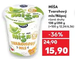 Kaufland MÍŠA Tvarohový mls/Nápoj nabídka