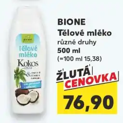 Kaufland Bione Tělové mléko nabídka