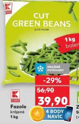 Kaufland Fazole krájené 1 kg nabídka