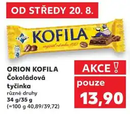 Kaufland ORION KOFILA Čokoládová tyčinka nabídka