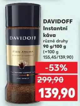 Kaufland Davidoff instantní káva nabídka