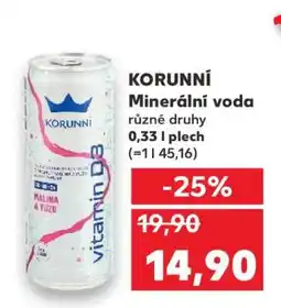 Kaufland Korunní minerální voda nabídka