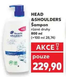 Kaufland HEAD& SHOULDERS Šampon nabídka