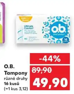 Kaufland o.b. Tampony nabídka