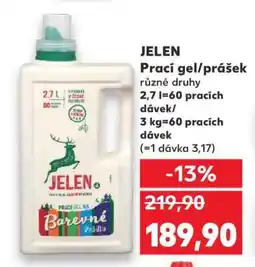 Kaufland JELEN Prací gel/prášek nabídka