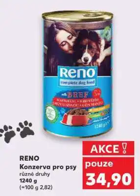 Kaufland RENO Konzerva pro psy nabídka