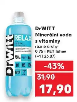 Kaufland DRWITT Minerální voda s vitamíny nabídka