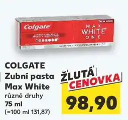 Kaufland COLGATE Zubní pasta Max White nabídka