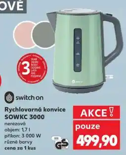 Kaufland Rychlovarná konvice SOWKC 3000 nabídka