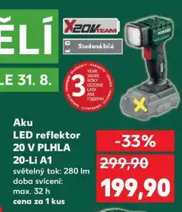 Kaufland Aku LED reflektor 20 V PLHLA 20-Li A1 nabídka
