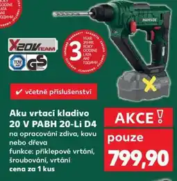 Kaufland Aku vrtací kladivo 20 V PABH 20-Li D4 nabídka