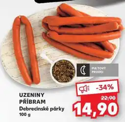 Kaufland Debrecínské párky nabídka