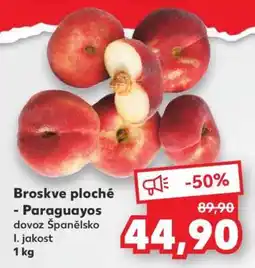 Kaufland Broskve ploché - Paraguayos nabídka