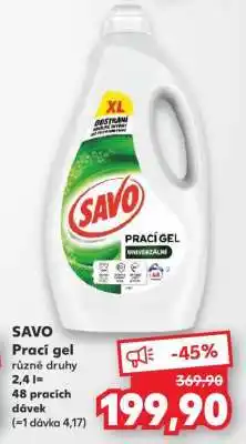 Kaufland Savo Prací gel nabídka