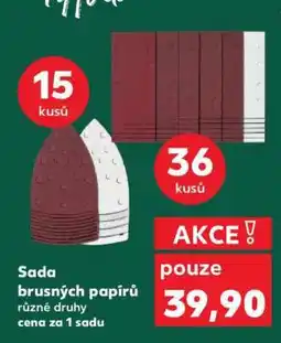 Kaufland Sada brusných papírů nabídka