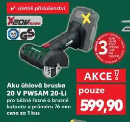 Kaufland Aku úhlová bruska 20 V PWSAM 20-Li nabídka