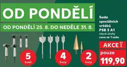 Kaufland Sada speciálních vrtáků PSB 3 A1 nabídka