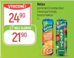 Globus Relax pomeranč/mandarinka/maracuja/mango, Exotica kaktus nabídka