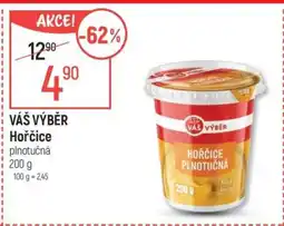 Globus VÁŠ VÝBĚR Hořčice plnotučná nabídka