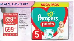 Globus Pampers dětské plenky různé velikosti Pants nabídka