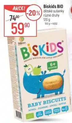 Globus Biskids BIO dětské sušenky nabídka