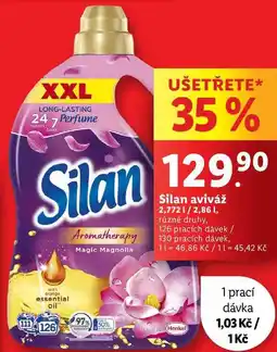 Lidl Silan aviváž 2,772 l/2,86 l, 126 pracích dávek/130 pracích dávek nabídka