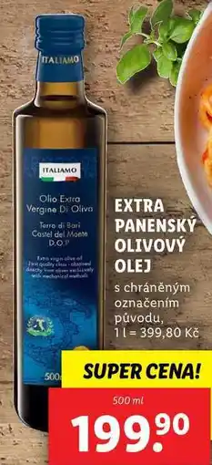 Lidl EXTRA PANENSKÝ OLIVOVÝ OLEJ, 500 ml nabídka