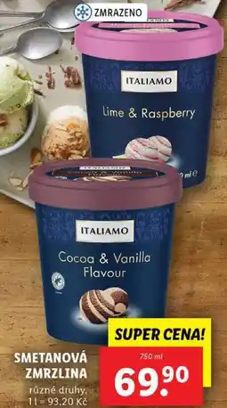 Lidl SMETANOVÁ ZMRZLINA, 750 ml nabídka