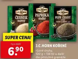 Lidl J.C.HORN KOŘENÍ, 5 g a další nabídka